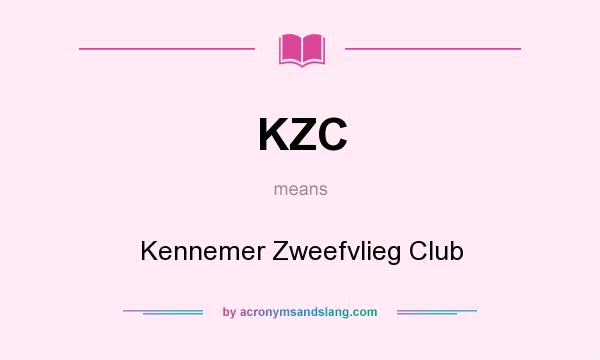 What does KZC mean? It stands for Kennemer Zweefvlieg Club