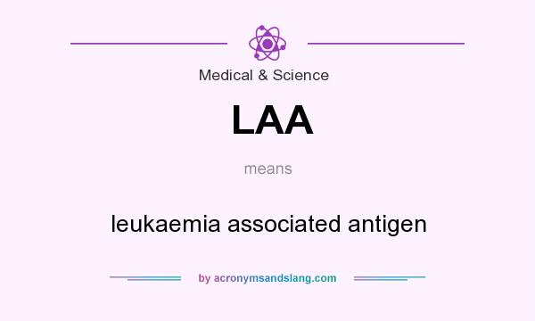 What does LAA mean? It stands for leukaemia associated antigen