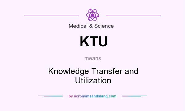 What does KTU mean? It stands for Knowledge Transfer and Utilization