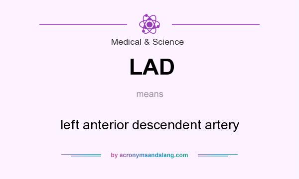 What does LAD mean? It stands for left anterior descendent artery