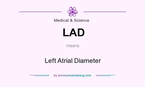 What does LAD mean? It stands for Left Atrial Diameter