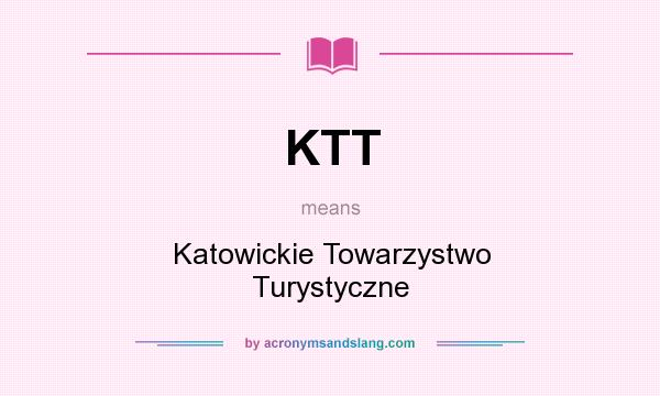 What does KTT mean? It stands for Katowickie Towarzystwo Turystyczne