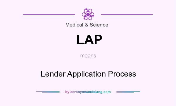 What does LAP mean? It stands for Lender Application Process