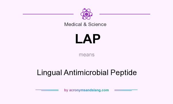 What does LAP mean? It stands for Lingual Antimicrobial Peptide