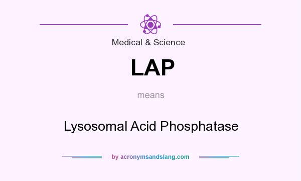 What does LAP mean? It stands for Lysosomal Acid Phosphatase