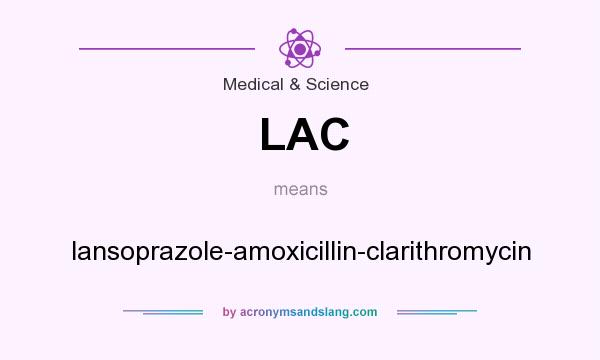 What does LAC mean? It stands for lansoprazole-amoxicillin-clarithromycin