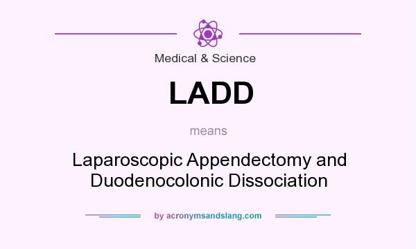 What does LADD mean? It stands for Laparoscopic Appendectomy and Duodenocolonic Dissociation