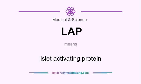 What does LAP mean? It stands for islet activating protein