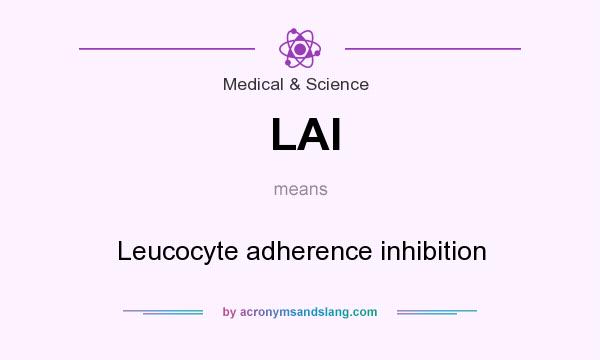 What does LAI mean? It stands for Leucocyte adherence inhibition