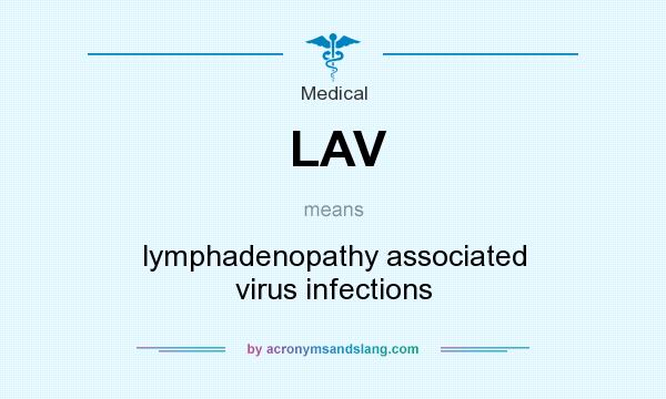 What does LAV mean? It stands for lymphadenopathy associated virus infections