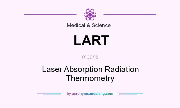 What does LART mean? It stands for Laser Absorption Radiation Thermometry