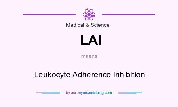 What does LAI mean? It stands for Leukocyte Adherence Inhibition