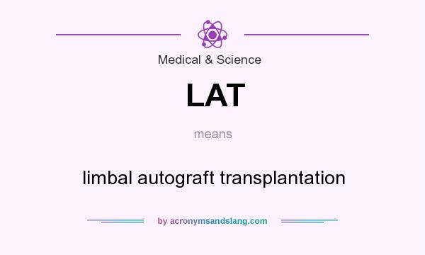 What does LAT mean? It stands for limbal autograft transplantation