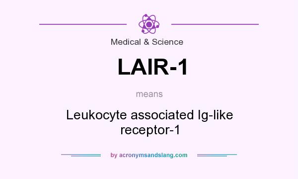 What does LAIR-1 mean? It stands for Leukocyte associated Ig-like receptor-1