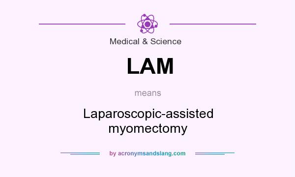What does LAM mean? It stands for Laparoscopic-assisted myomectomy