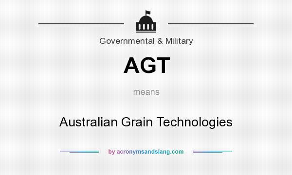 What does AGT mean? It stands for Australian Grain Technologies