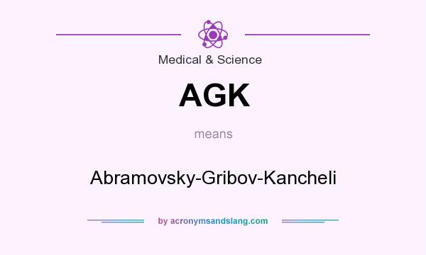 What does AGK mean? It stands for Abramovsky-Gribov-Kancheli