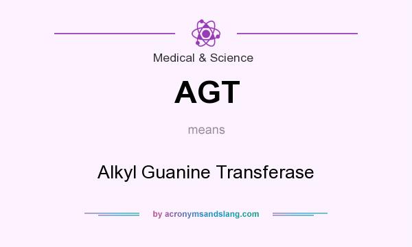 What does AGT mean? It stands for Alkyl Guanine Transferase