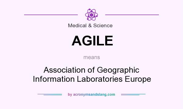What does AGILE mean? It stands for Association of Geographic Information Laboratories Europe