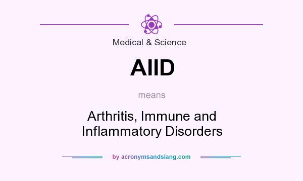 What does AIID mean? It stands for Arthritis, Immune and Inflammatory Disorders