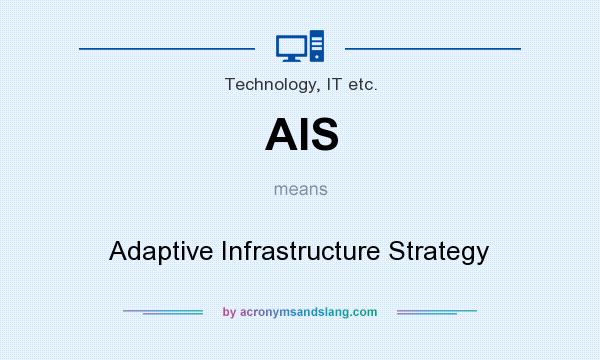 What does AIS mean? It stands for Adaptive Infrastructure Strategy