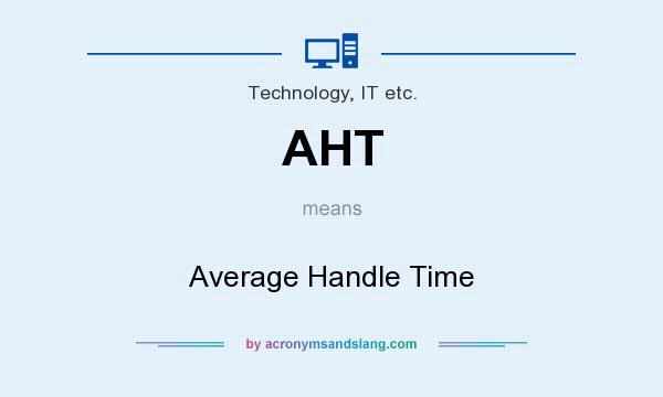 What does AHT mean? It stands for Average Handle Time