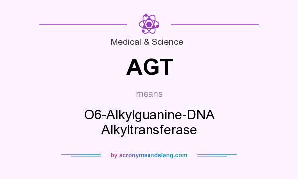 What does AGT mean? It stands for O6-Alkylguanine-DNA Alkyltransferase