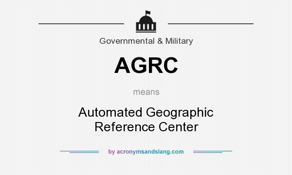 What does AGRC mean? It stands for Automated Geographic Reference Center
