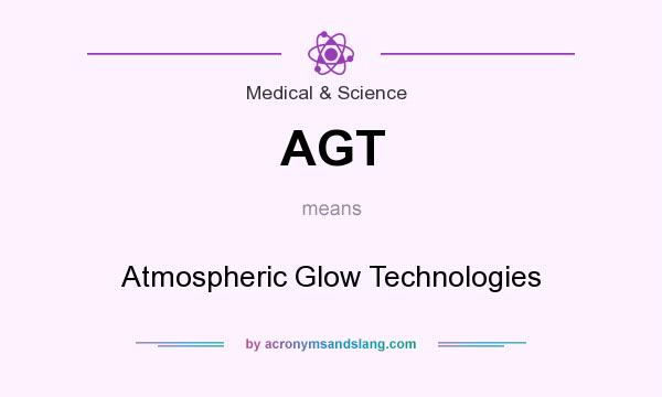 What does AGT mean? It stands for Atmospheric Glow Technologies