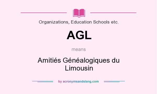 What does AGL mean? It stands for Amitiés Généalogiques du Limousin