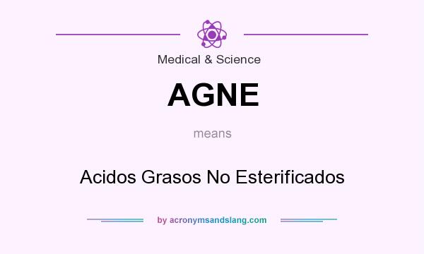 What does AGNE mean? It stands for Acidos Grasos No Esterificados