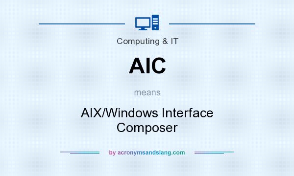 What does AIC mean? It stands for AIX/Windows Interface Composer