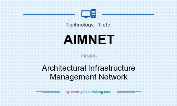 What does AIMNET mean? It stands for Architectural Infrastructure Management Network