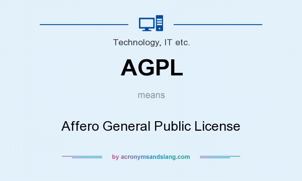What does AGPL mean? It stands for Affero General Public License