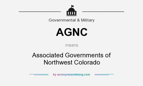 What does AGNC mean? It stands for Associated Governments of Northwest Colorado