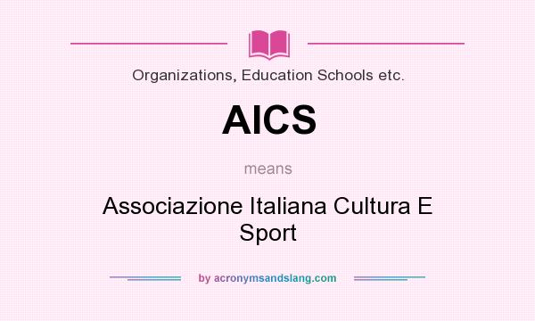 What does AICS mean? It stands for Associazione Italiana Cultura E Sport