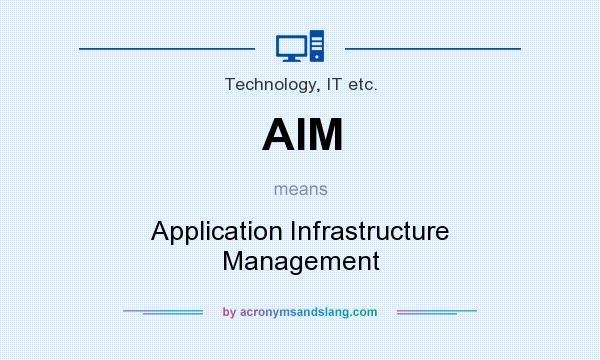 What does AIM mean? It stands for Application Infrastructure Management