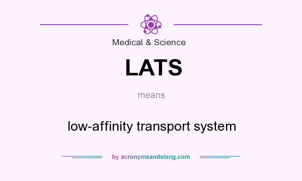 What does LATS mean? It stands for low-affinity transport system
