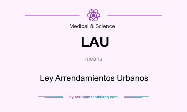 What does LAU mean? It stands for Ley Arrendamientos Urbanos