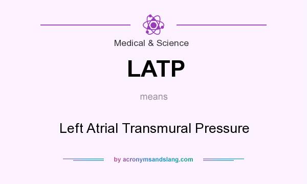 What does LATP mean? It stands for Left Atrial Transmural Pressure