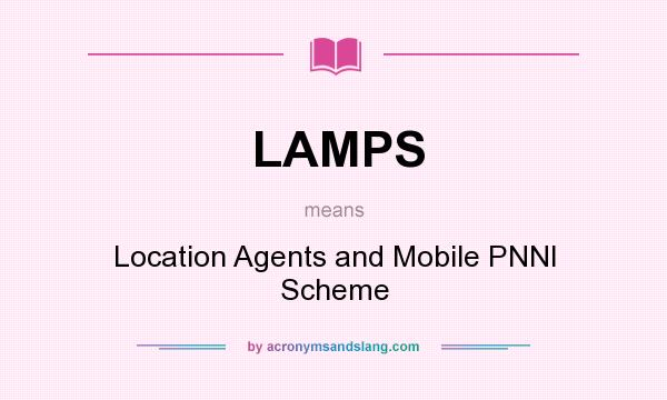 What does LAMPS mean? It stands for Location Agents and Mobile PNNI Scheme
