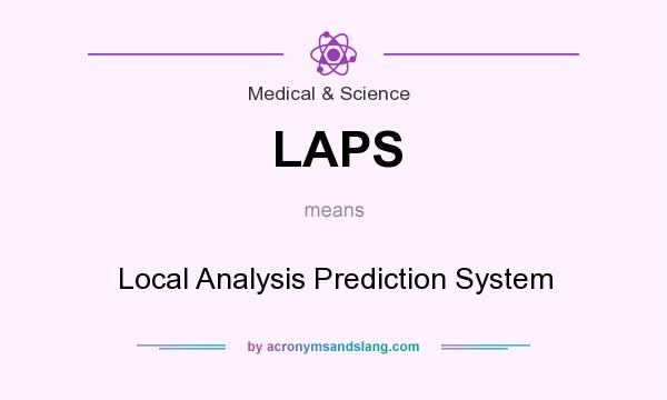 What does LAPS mean? It stands for Local Analysis Prediction System