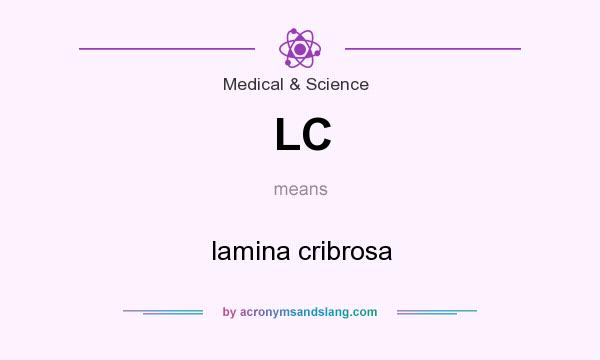 What does LC mean? It stands for lamina cribrosa