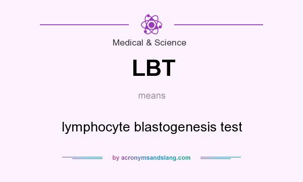 What does LBT mean? It stands for lymphocyte blastogenesis test