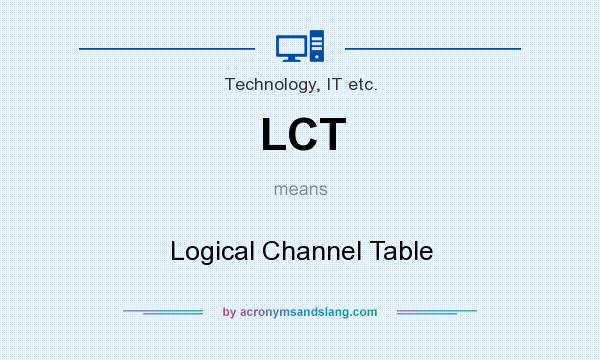 What does LCT mean? It stands for Logical Channel Table