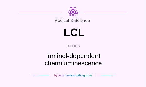 What does LCL mean? It stands for luminol-dependent chemiluminescence