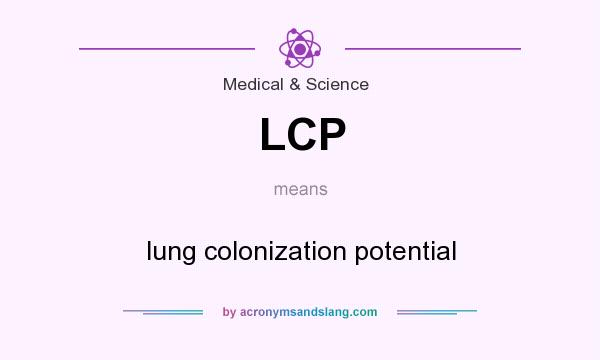 What does LCP mean? It stands for lung colonization potential