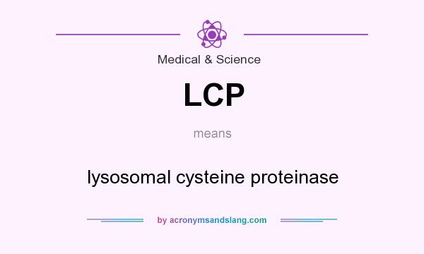 What does LCP mean? It stands for lysosomal cysteine proteinase