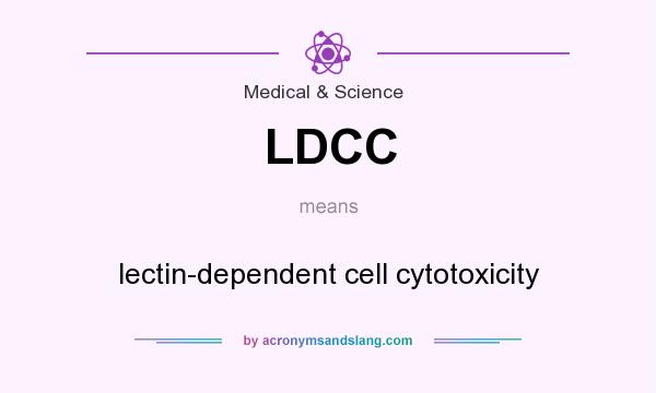 What does LDCC mean? It stands for lectin-dependent cell cytotoxicity