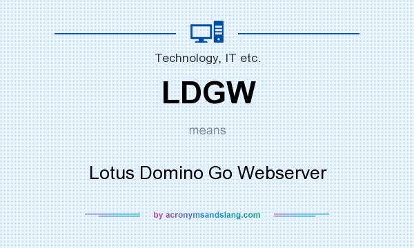 What does LDGW mean? It stands for Lotus Domino Go Webserver